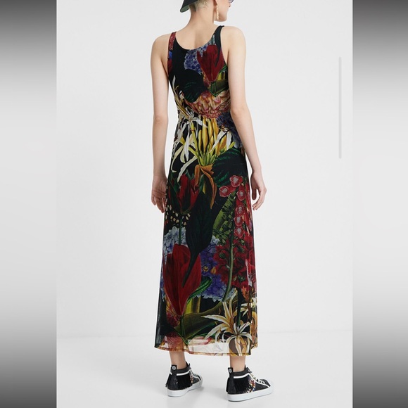 Desigual by C. Lacroix Midi Tropical Dress 
Floral Sleeveless  Dress - Picture 4 of 11